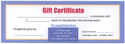 Hammerworks Gift Voucher